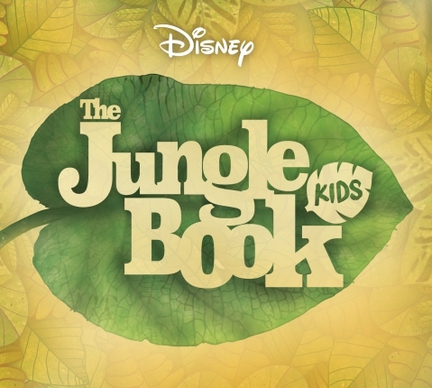 Uma folha verde da capa de The Jungle Book KIDS da Disney