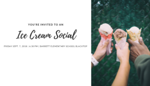 Ice Cream Social September 8