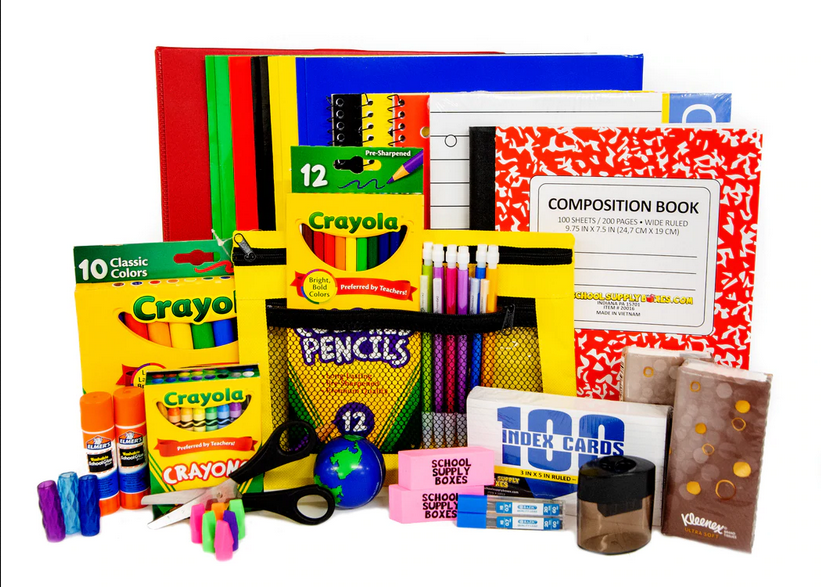 Basic Crayola Back to School Bundle - 5 Items - Crayola Crayons, Crayola  Markers, Crayola Colored Pencils, Elmer's Glue Sticks and Child Scissors