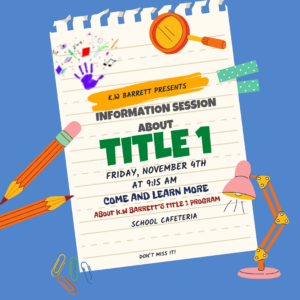 Title 1 Flyer (Fall 2022)