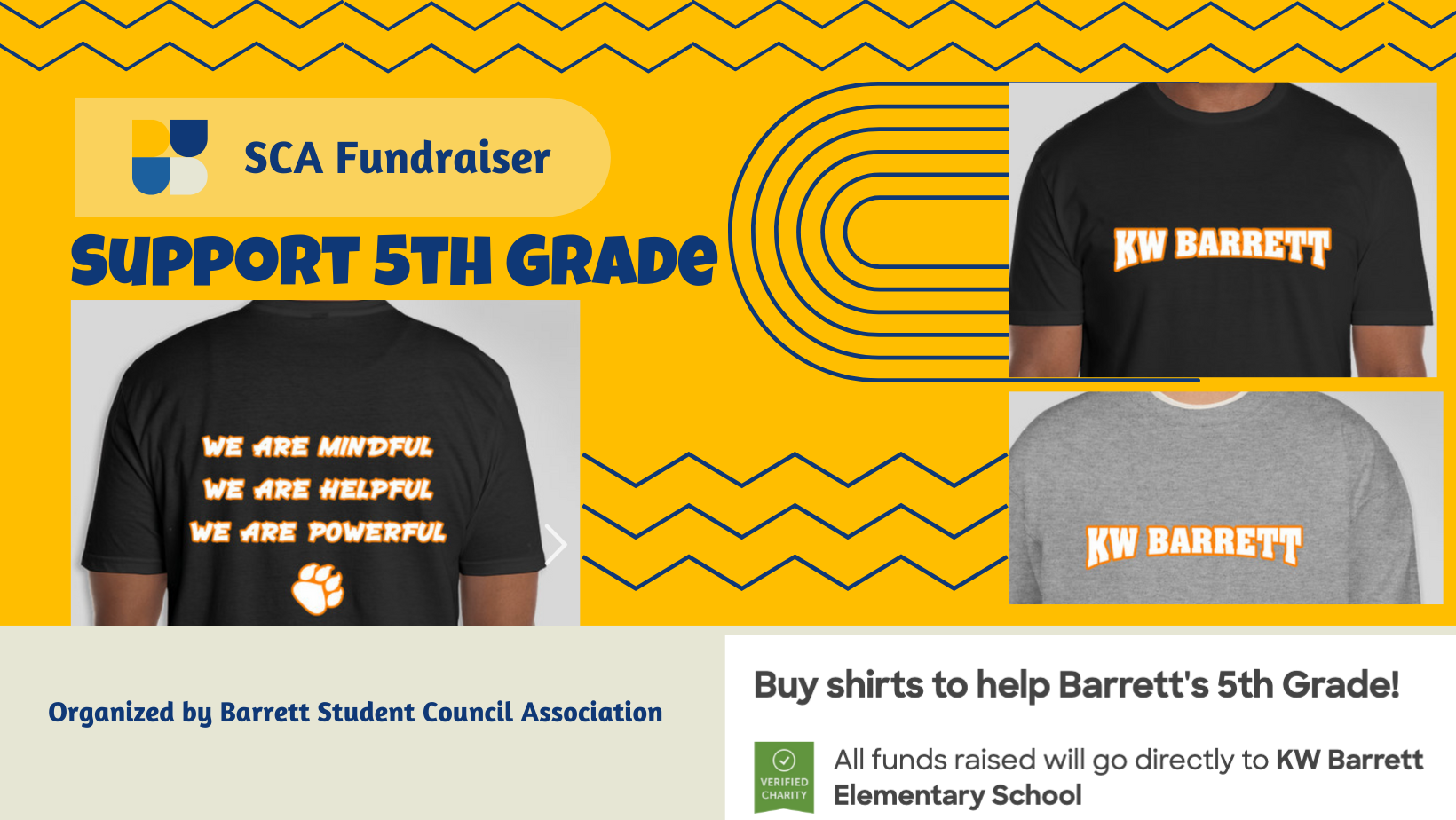 SCA Fundraiser Barrett Shirts