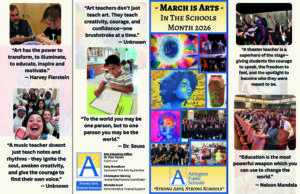 Collage of photos and images showing different types of art