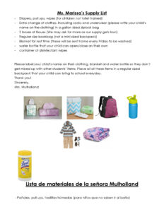 Marissa Mulholland pre k sped supply list 26-27